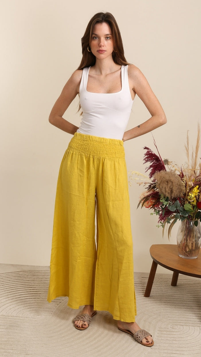 Lea & Luc Linen Trouser - Multiple Colors