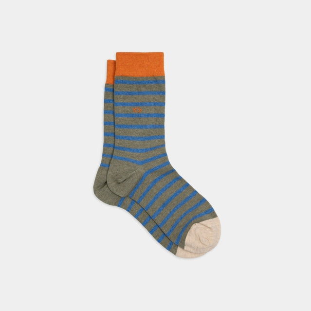 Men's Wide Stripe Socks - Multiple Colors