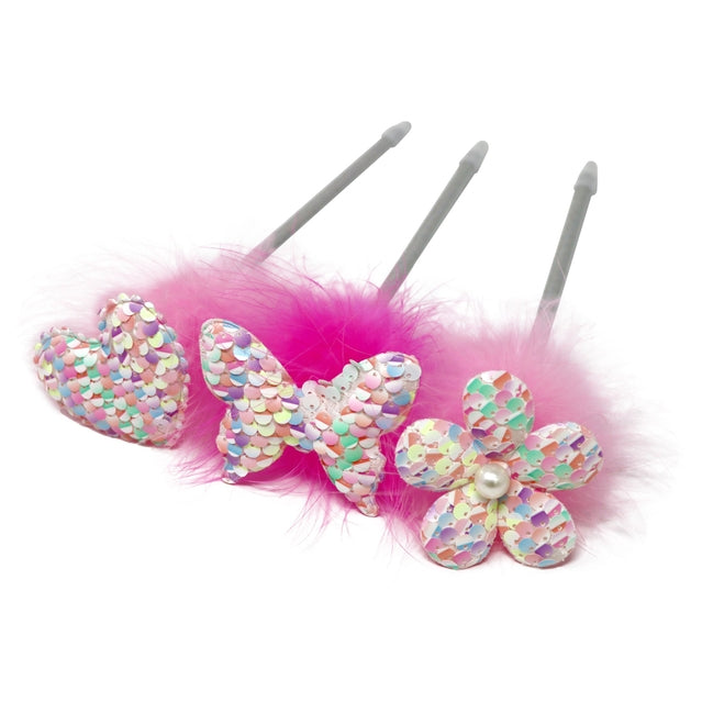 Pink Poppy Fluffy Sequin Pens - Multiple Colors