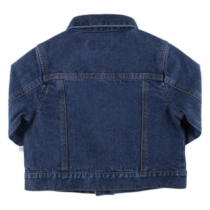 RuffleButts Medium Wash Denim Jacket