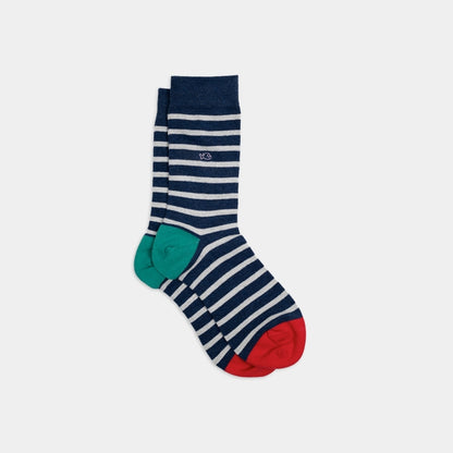 Men's Wide Stripe Socks - Multiple Colors