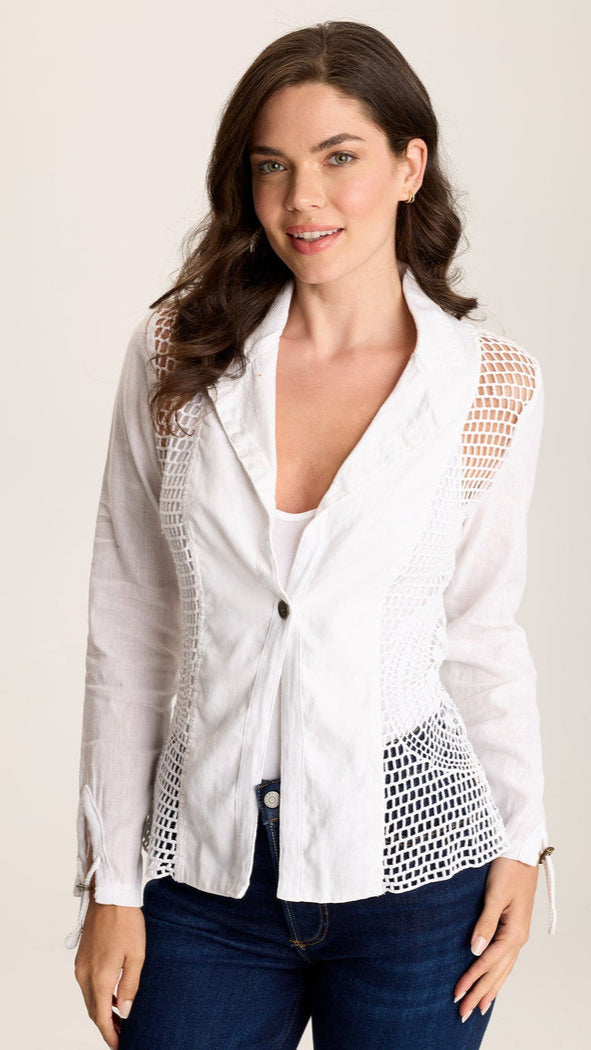 XCVI Contessa Crochet Jacket