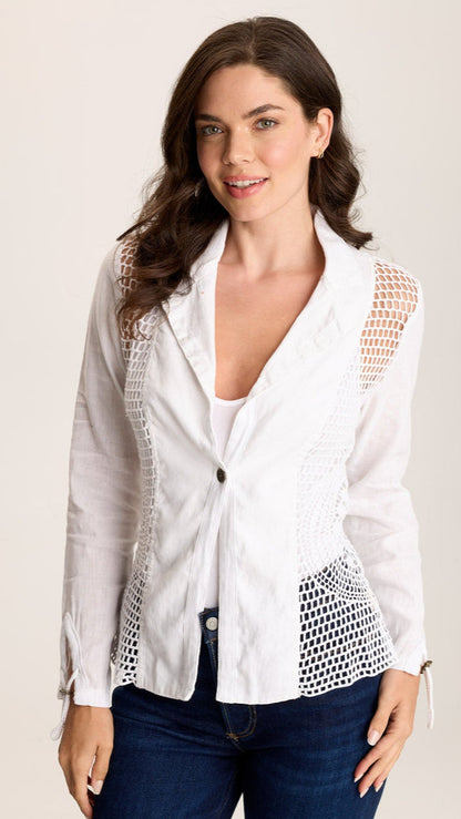 XCVI Contessa Crochet Jacket