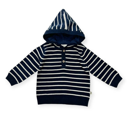 Viverano Organics Stripe Hooded Pullover