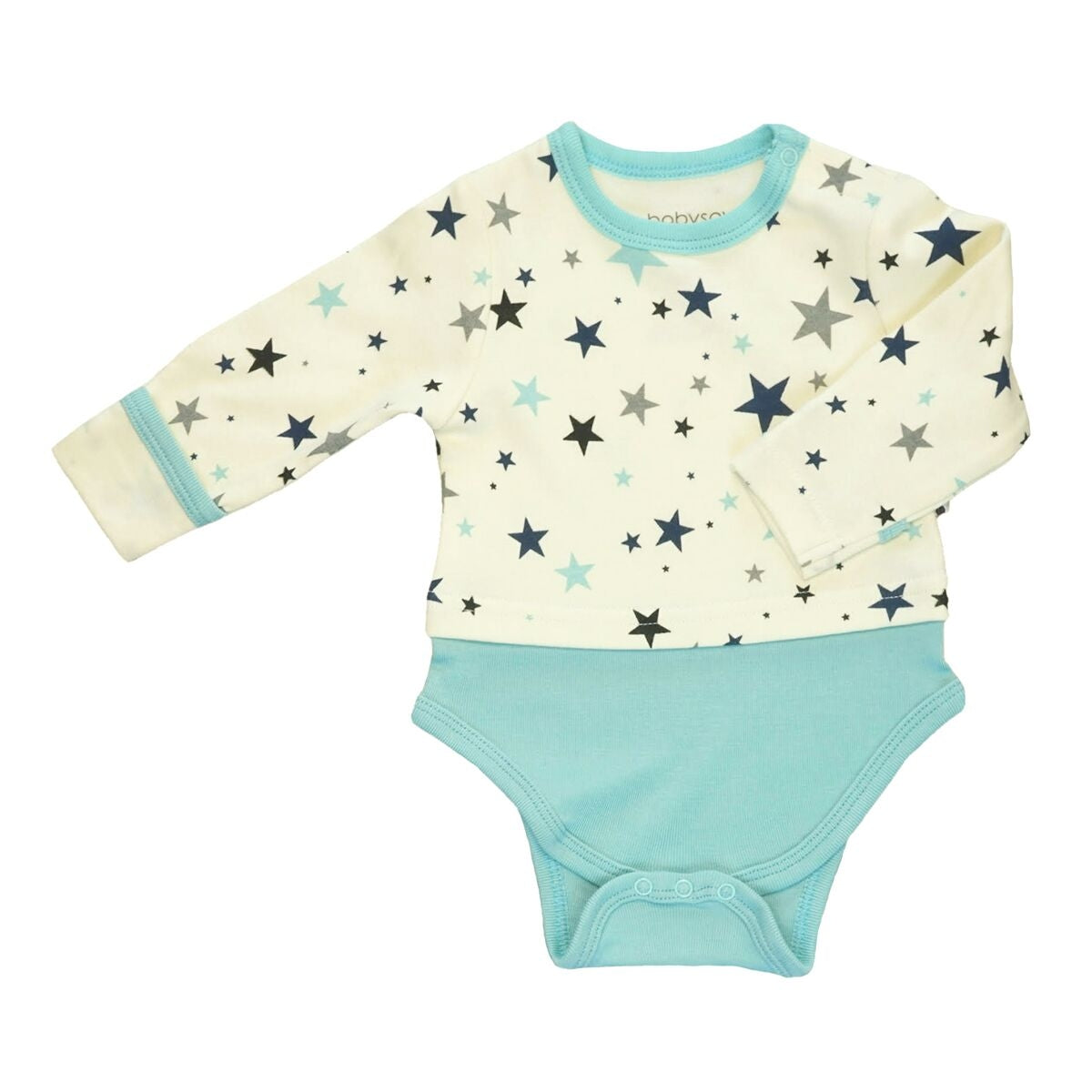 Babysoy Star Long Sleeve Bodysuit