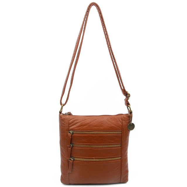 Ampere Creations Camile Three Zip Crossbody - Multiple Colors