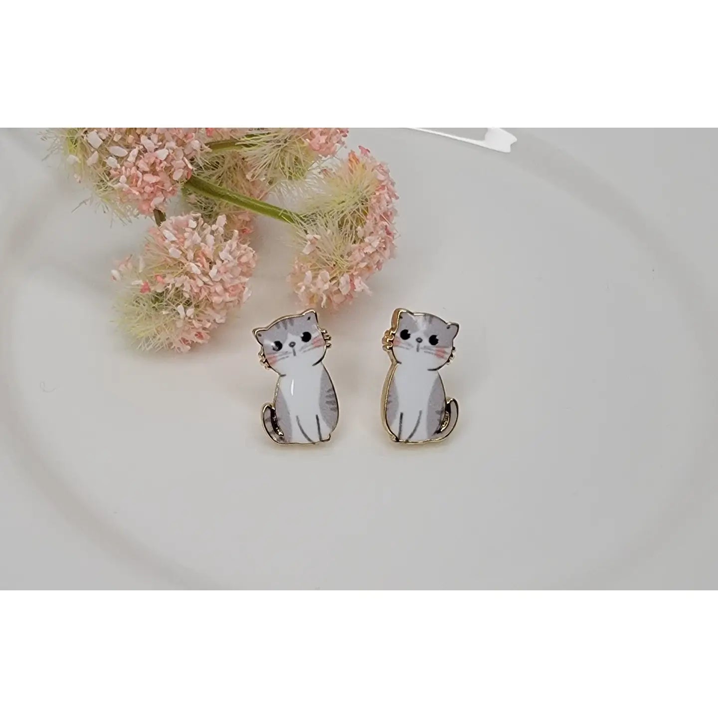 Betty Oh Cat Studs - Multiple Colors