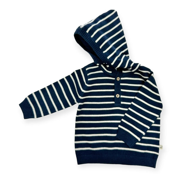 Viverano Organics Stripe Hooded Pullover