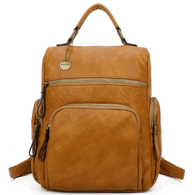 Ampere Creations Chase Minimalist Vegan Leather Backpack - Multiple Colors