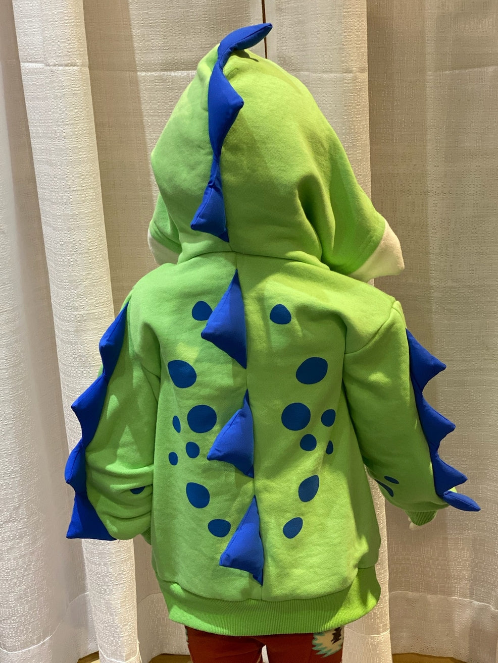 Doodle Pants Green Spiky Dino 3D Hoodie