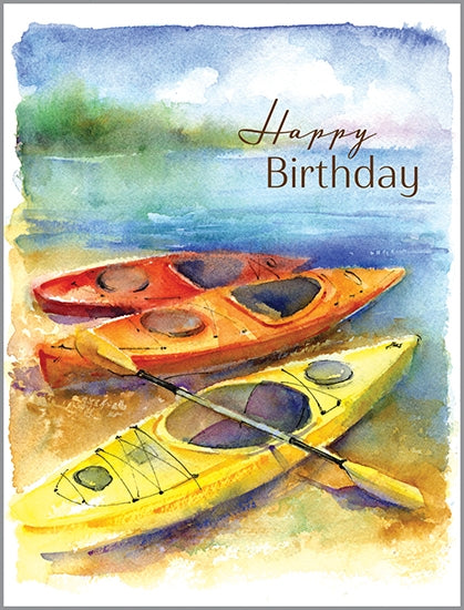 Gina B Designs Kayaks Birthday Card