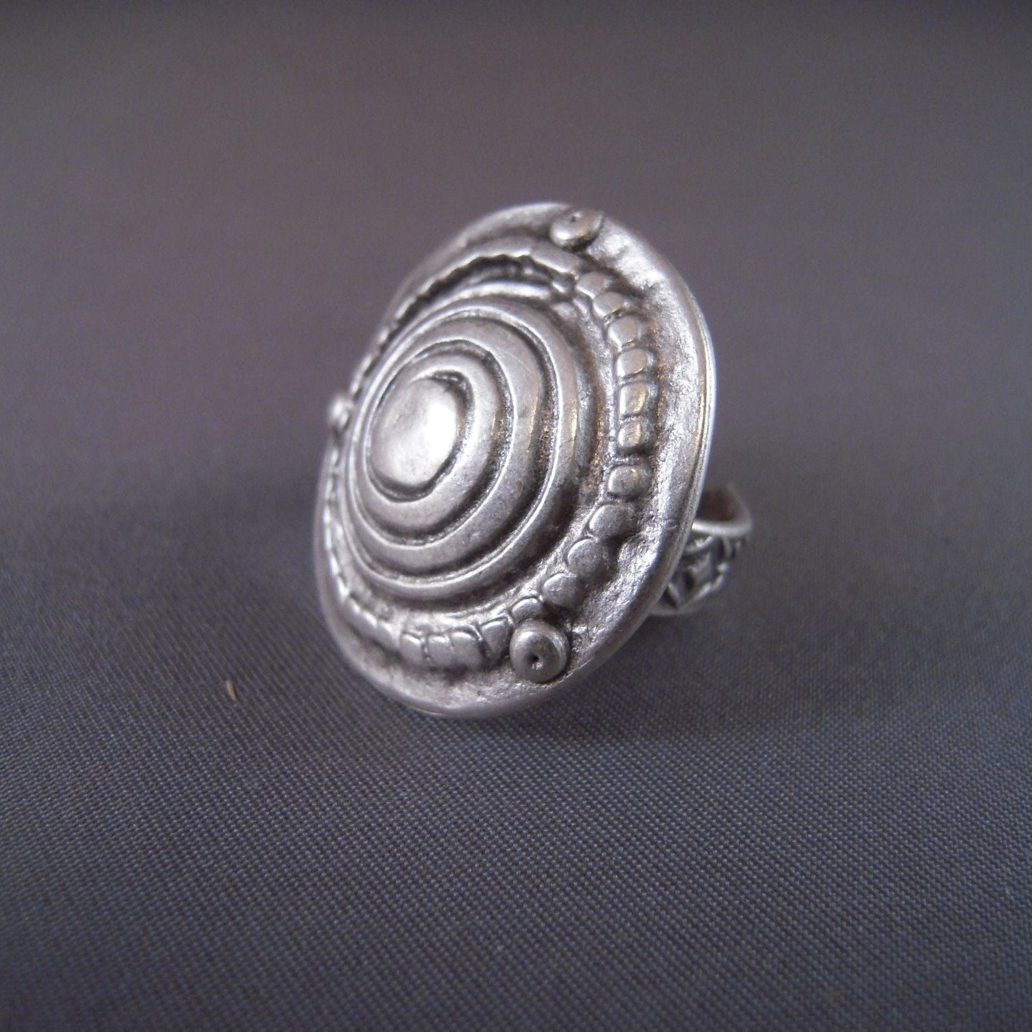 Volare Turkish Silver Adjustable Ring - #4312