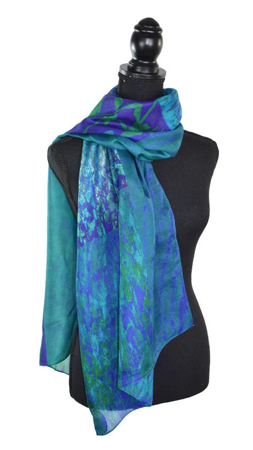 Dupatta Holloday Mixed Motif Silk Scarf - Multiple Colors