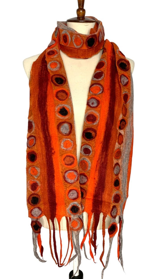 Pomegranate Moon Stripes & Stones Scarf - Multiple Colors