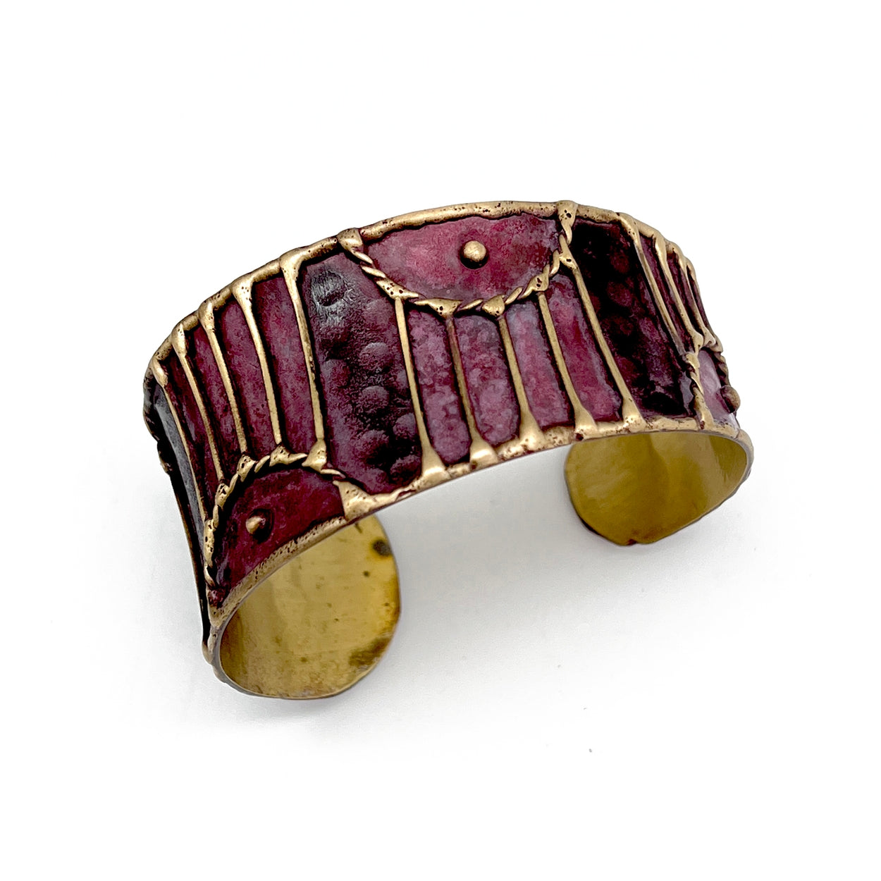 Anju Jewelry Bold Brass Patina Cuff Bracelet - Multiple Colors