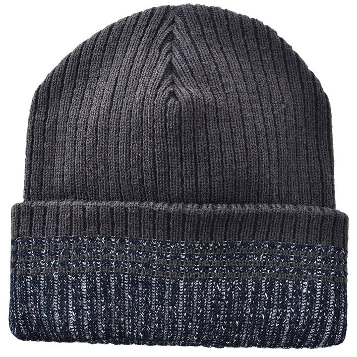 Mad Man Striped Toboggan Beanie - Multiple Colors