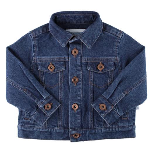 RuffleButts Medium Wash Denim Jacket