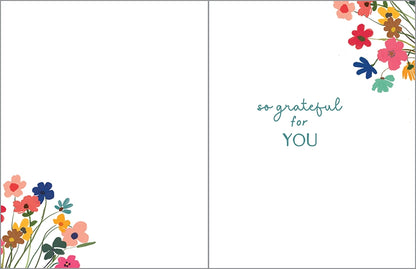 Gina B Designs Cup of Flowers Birthday Card