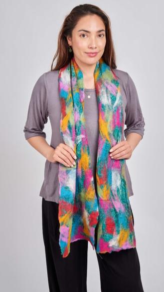 Windhorse Matisse Felt/Silk Scarf