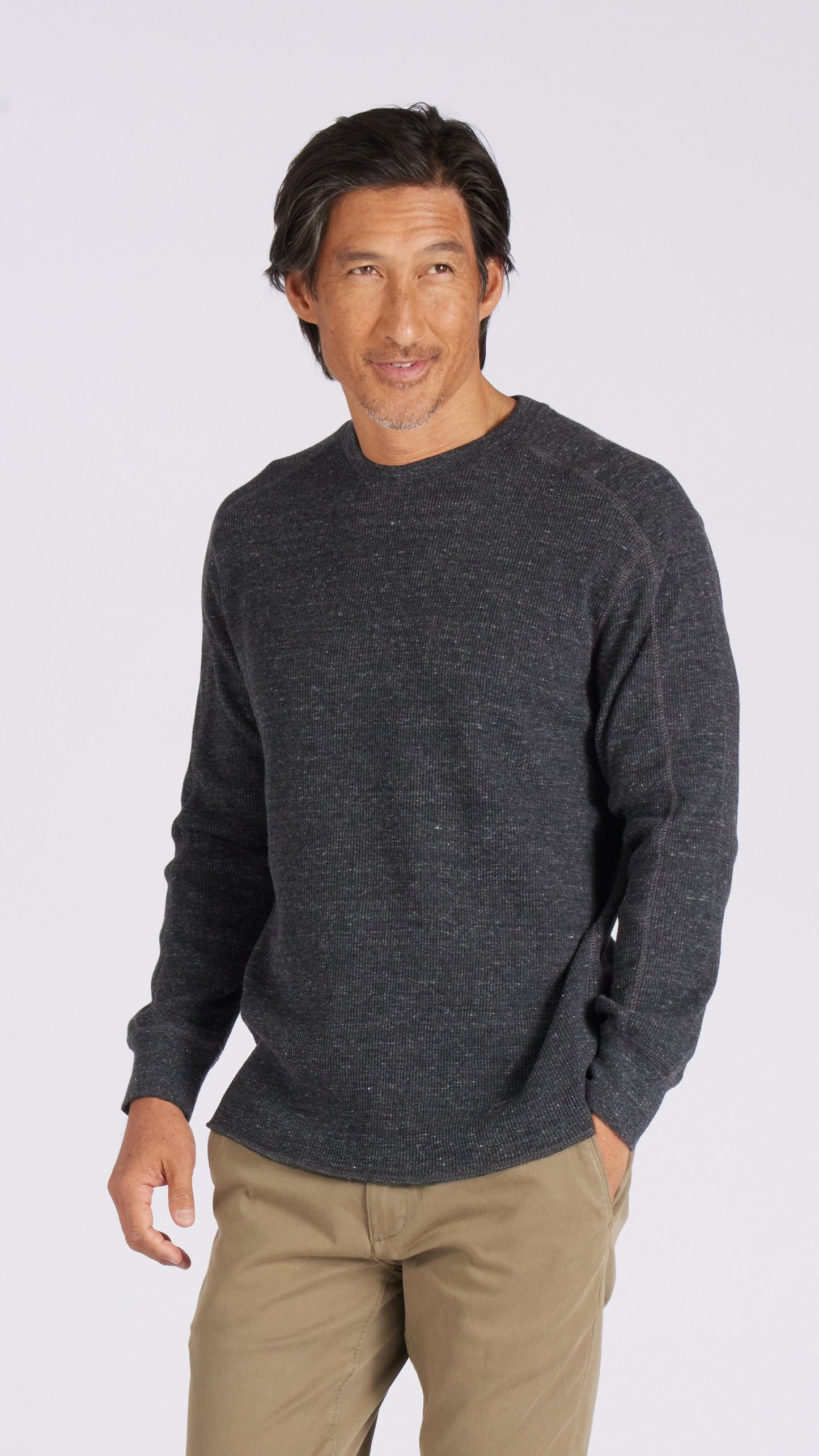 Grayers Spencer Waffle Crew Pullover - Multiple Colors