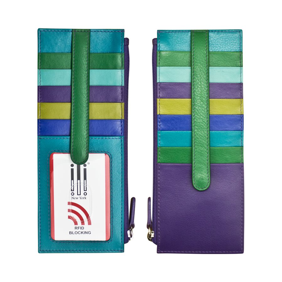 ili New York Double Sided Leather Card Holder - Multiple Colors