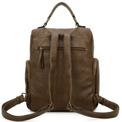 Ampere Creations Chase Minimalist Vegan Leather Backpack - Multiple Colors