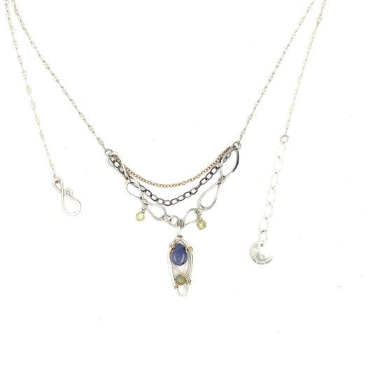 Art By Any Means Tanzanite Sprinkle Necklace