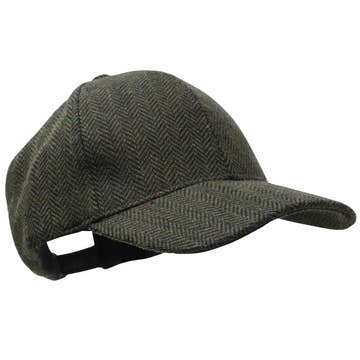 Alba Men's Herringbone Tweed Baseball Cap - Multiple Colors