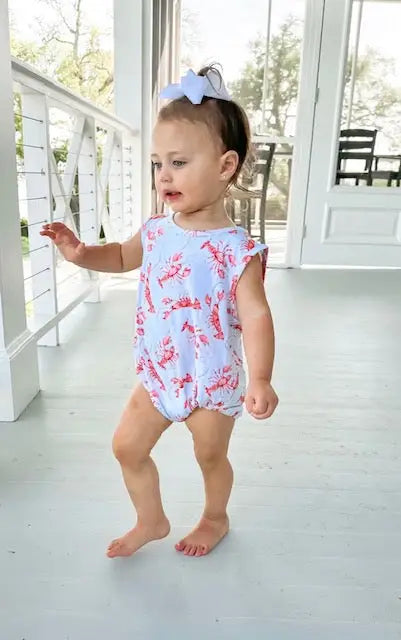 Sweet Bay Crawfish Bubble Romper