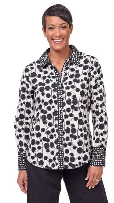 Tulip Gretchen Button Down Blouse - Multiple Prints