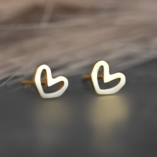 KBD Studio Heart Stud Earrings