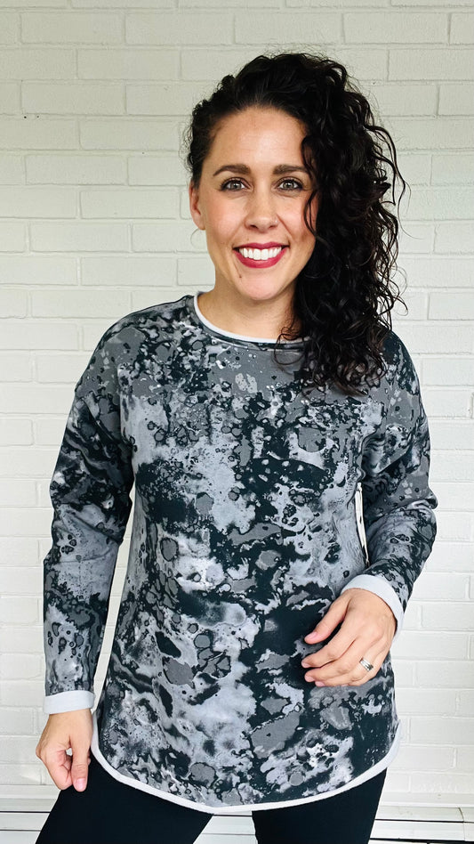 Escape Marble Washed Fleece Pullover