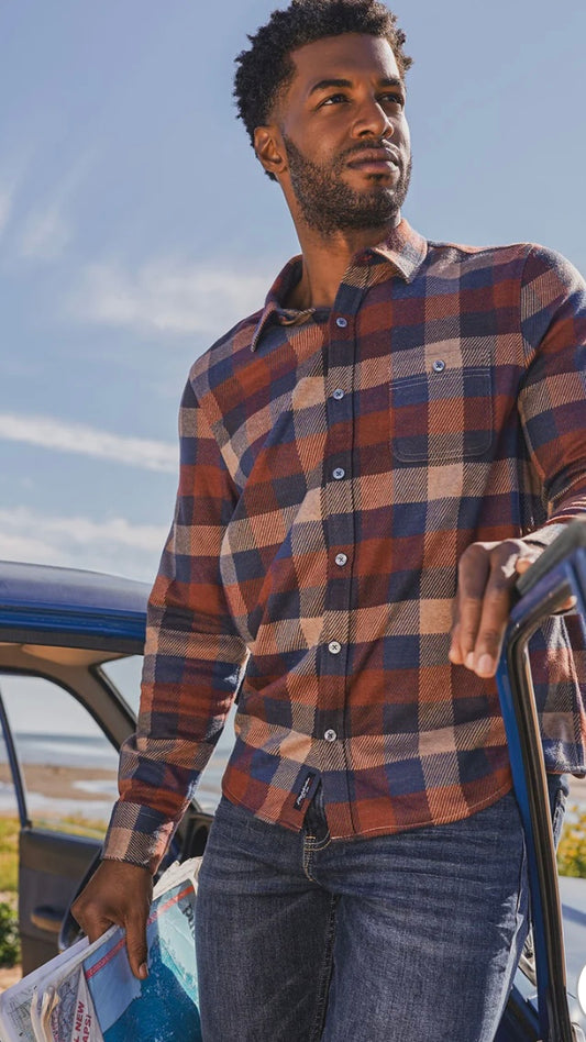 Flag & Anthem Truxton Hero Knit Flannel Shirt