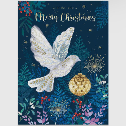 Calypso Dove with Bauble Greeting Card