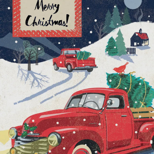 Calypso Red Trucks Greeting Card