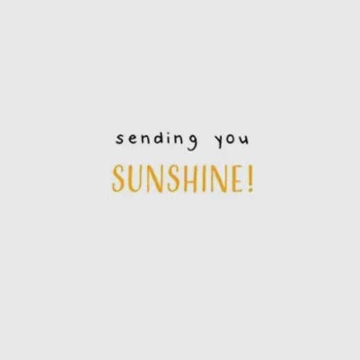 Gina B Designs Smiling Sun Greeting Card