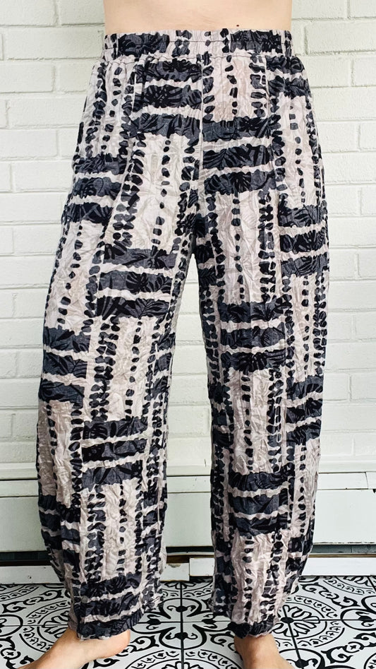 Shana Apparel Crinkle Lantern Pant