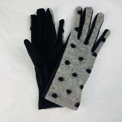 Santacana Knitted Wool Dot Gloves - Multiple Colors