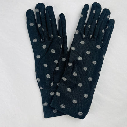 Santacana Cotton Knitted Polka Dot Gloves - Multiple Colors