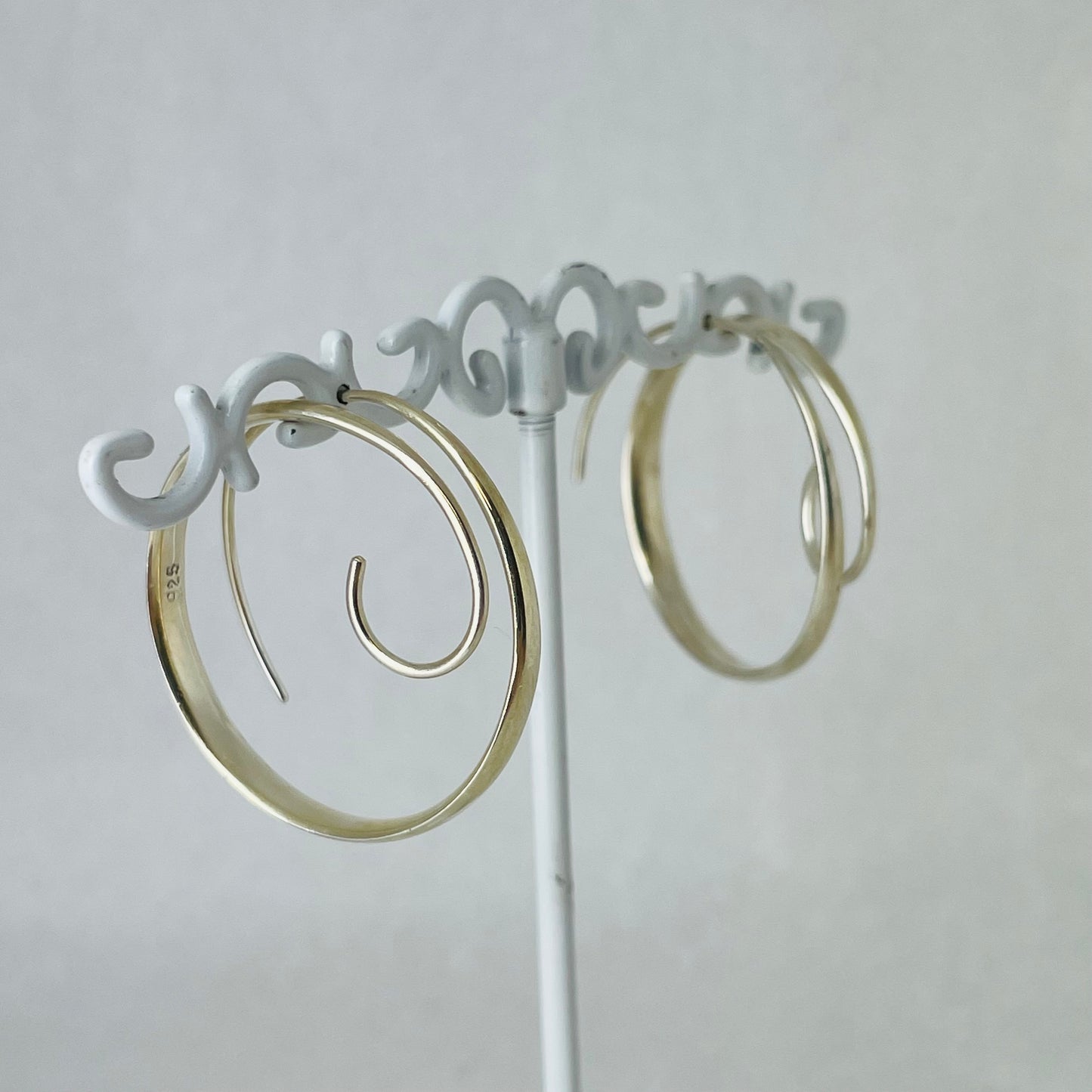 L.E. Leonard Jewelry Small Swirl and Hoop Earrings