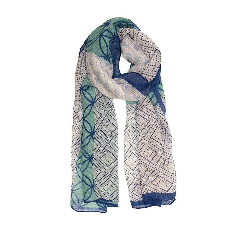 Joy Susan Graphic Block Scarf - Multiple Colors