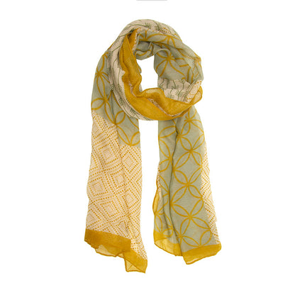 Joy Susan Graphic Block Scarf - Multiple Colors