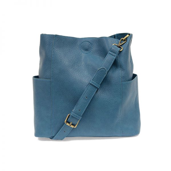 Joy Susan Vegan Leather Kayleigh Side Pocket Bucket Bag  - Multiple Colors