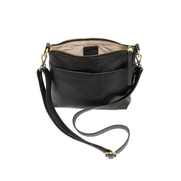 Joy Susan Vegan Leather Layla Double Zipper Crossbody - Multiple Colors