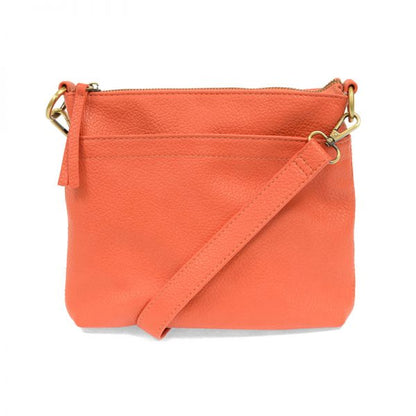 Joy Susan Vegan Leather Layla Double Zipper Crossbody - Multiple Colors