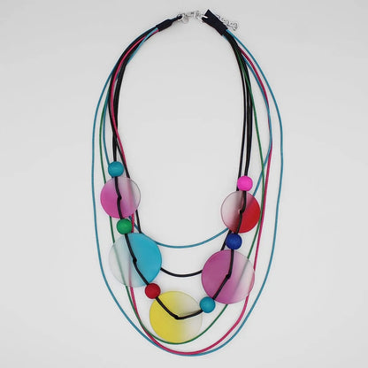 Sylca Multi Color Margarita Necklace