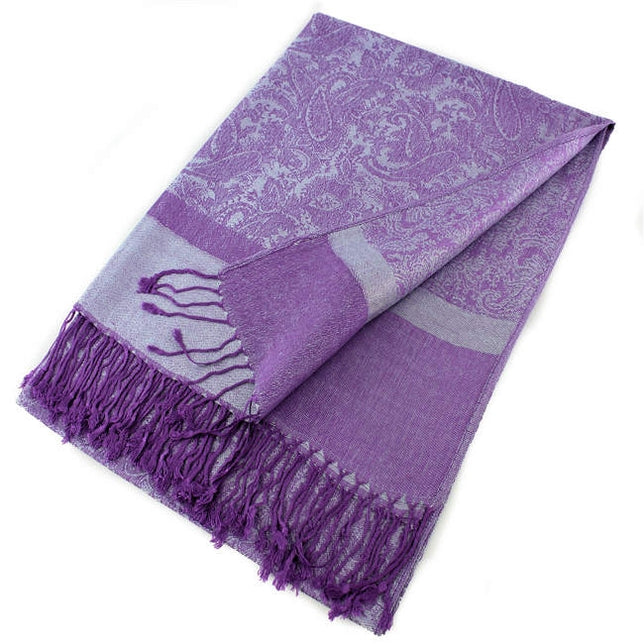 JTC Paisley Pashmina Shawl Scarf - Multiple Colors