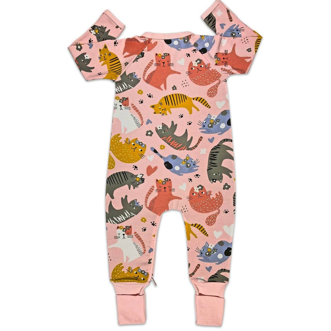 Good Luck Sock Baby Zipper Pajamas - Multiple Prints