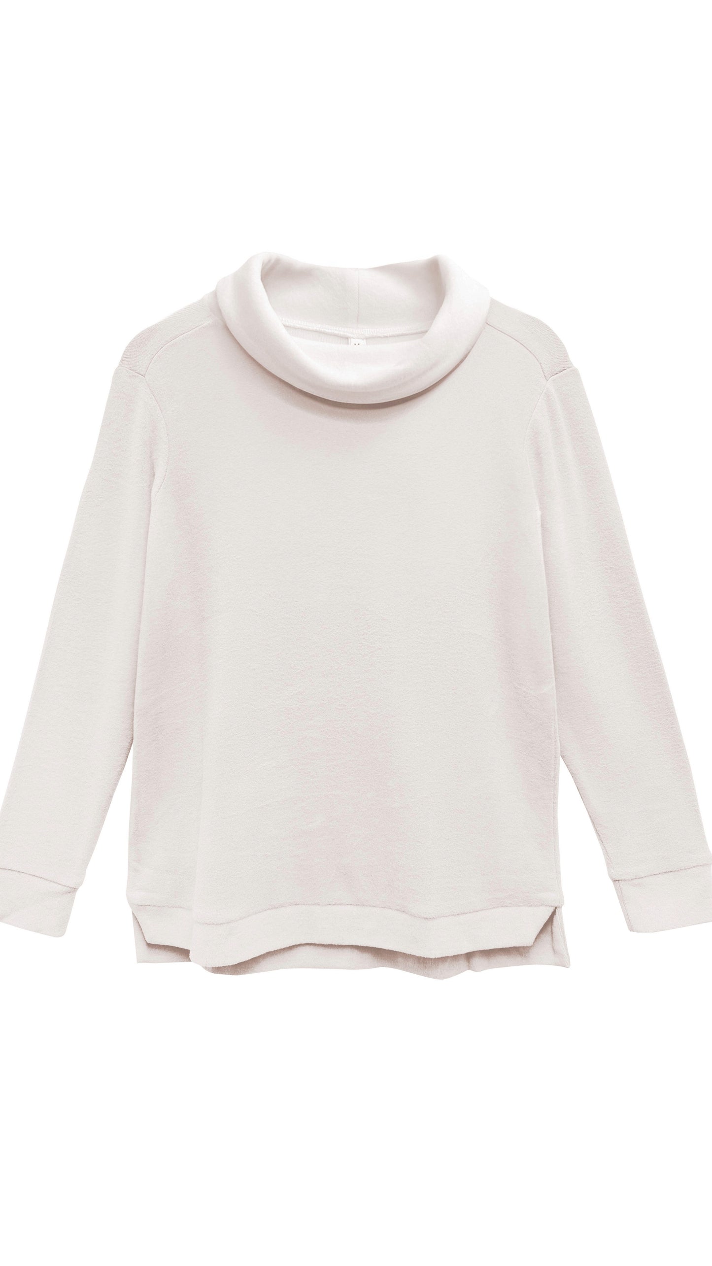 La Cera Fleece Cowl Top - Multiple Colors