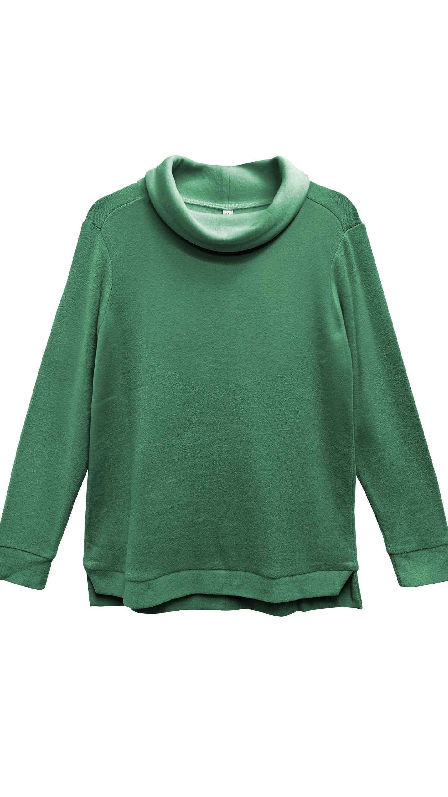 La Cera Fleece Cowl Top - Multiple Colors